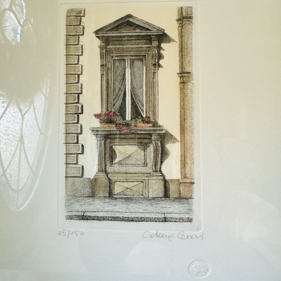 Italy ITALIAN CITYSCAPE Doorstep Original Cristina Gervasi Signed Limited Print - Picture 2 of 7